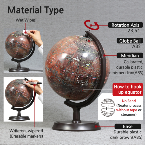 Mapsoft Explorer Mars Globe 24cm R24