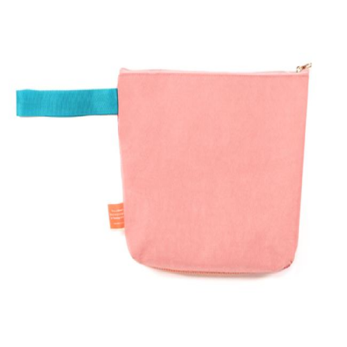 Dot Lizard Mesh ClutchPink