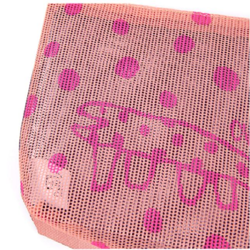 Dot Lizard Mesh ClutchPink