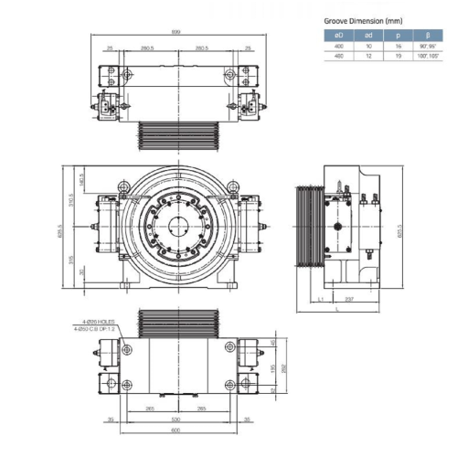 Gearless Traction Machine for Elevator
