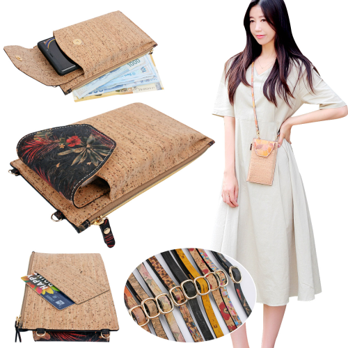 Cell Phone WalletsVegetable CORK Leather Vegan
