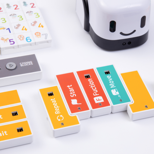 Control the robot by coding in blocks