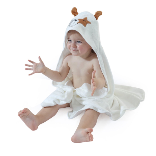 The hooded towel is 160% more absorbent than other bamboo towels 