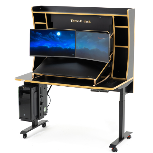 ThreeD Desk Ergonomic Dual Workstation Desk 