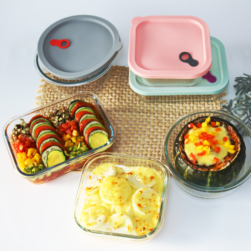 Ovensafe Glass with Silicone Lid