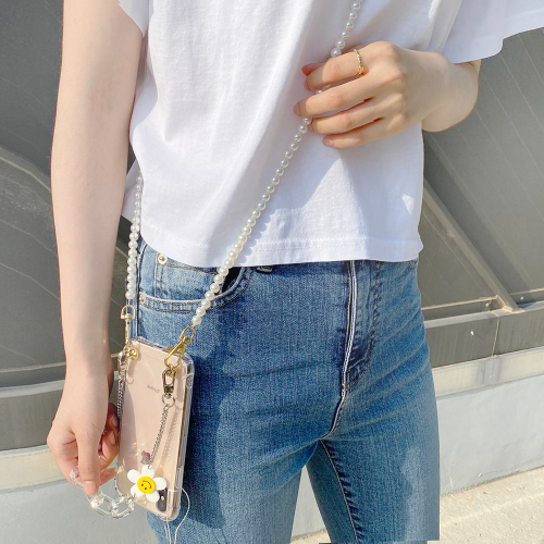 Pink Flower Strap Phone Case