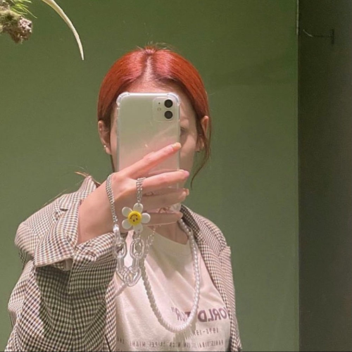 Mint Flower Strap Phone Case