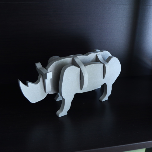 HandMade Decorative Rhino Figure