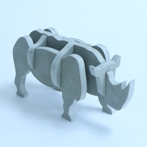 HandMade Decorative Rhino Figure