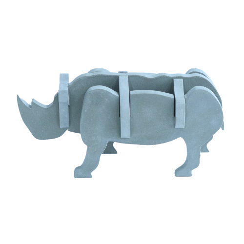 HandMade Decorative Rhino Figure