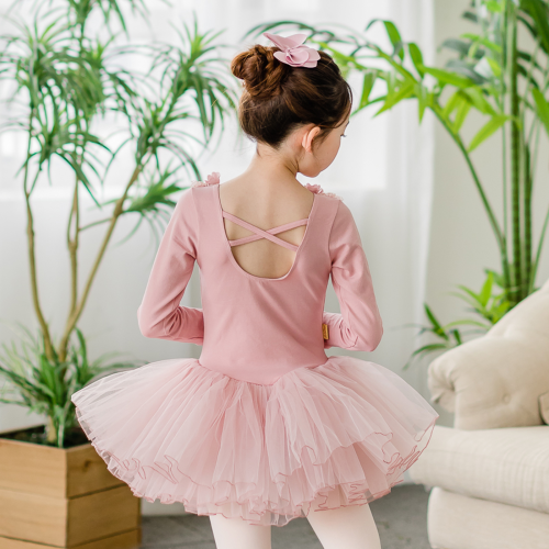Romantic Lace Tutu Ballet Suit Long Sleeve 3720 Ro