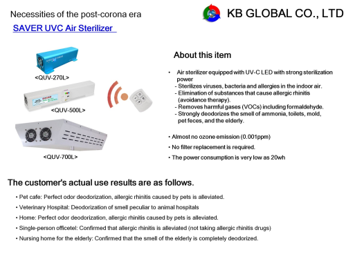 Saver UVC Air Sterilizer QUV 700L