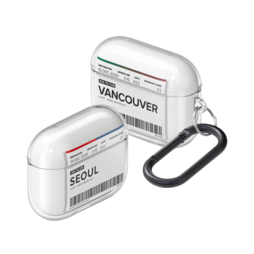 Airplane ticket series Airpods Pro TPU Cases