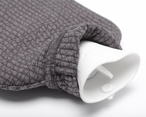 Fashy Hot Water Bottle with Quilted Cotton Cover 