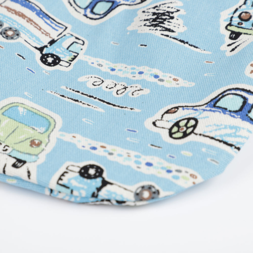 Fashy Hot Water Bottle with Cotton Cover Blue 27oz