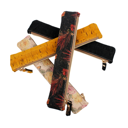 Pencil caseVegetable CORK Leather Vegan Fashion