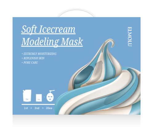 modeling mask that is soft like soft ice cream