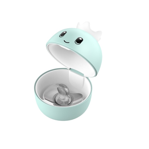 Uses UV to sterilize Pacifier used by infants