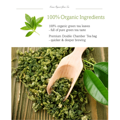 Nokchawon Specialty : Premium Grade Fresh Green tea leaves, Well brewing Double Chamber 