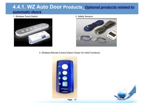 Optional Products Related to Automatic Doors