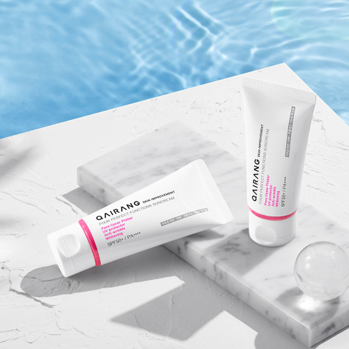Peach color corrects tone naturally and brightly
