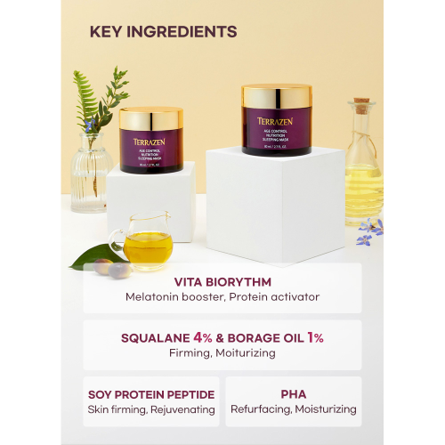 TERRAZEN Age control nutrition Sleeping mask