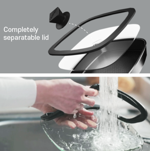 Separation structure for complete cleaning