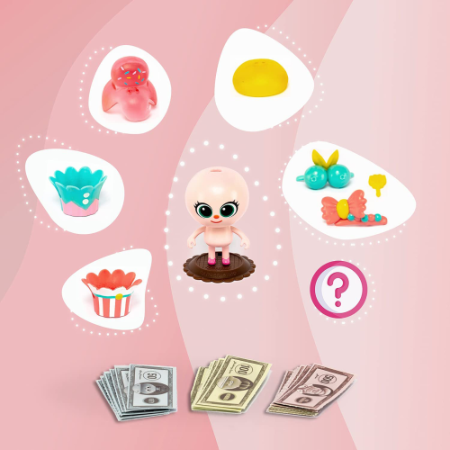 Bread Barbershop Mini Cupcake Figures Details
