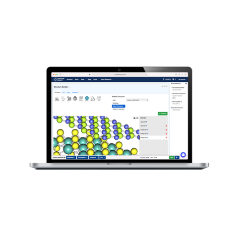 Cloud based materials simulation platform