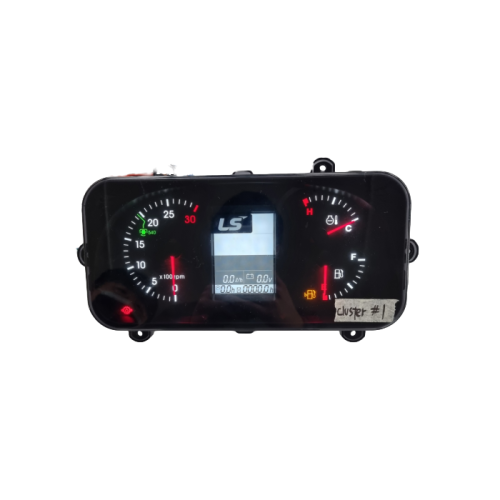 Cluster for agricultural construction machine