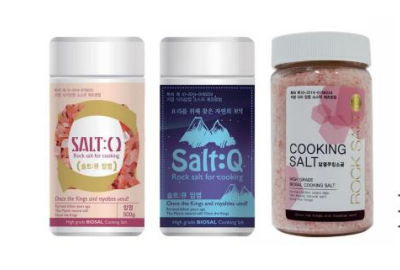 Crystal rock salt called kings salt is the main