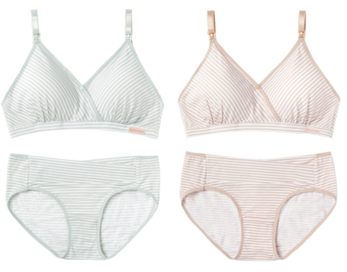 One Touch Cozy Stripe Nursing Bra