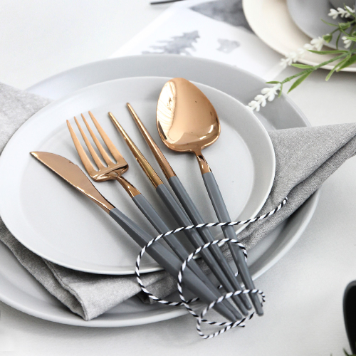 Mariebel Cutlery 4P SetMisty Charcoal