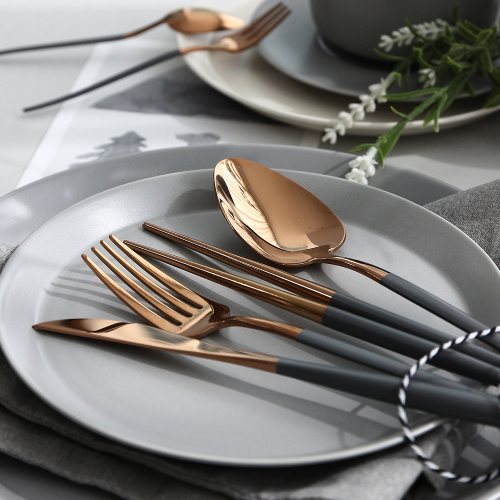 Mariebel Cutlery 4P SetMisty Charcoal