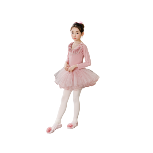 Romantic Lace Tutu Ballet Suit Long Sleeve 3720 Ro