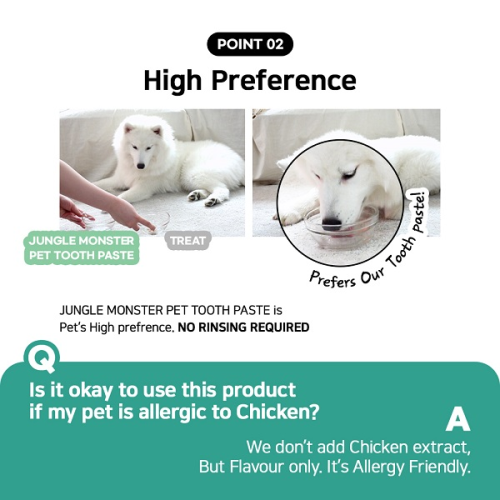 Junglemonster Chicken Flavor Toothpaste For Cat an