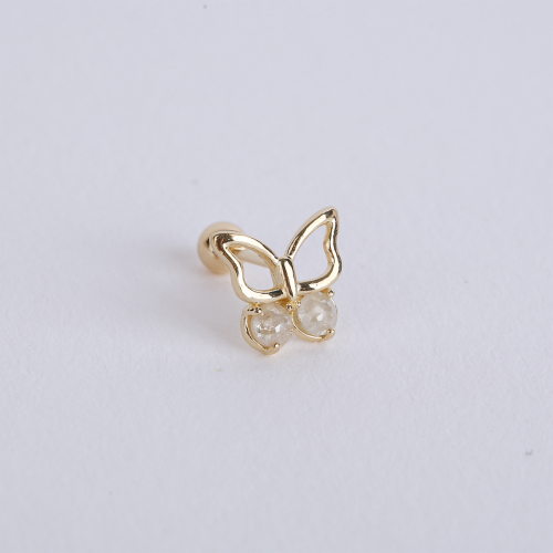 Butterfly Rough Diamond Piercing