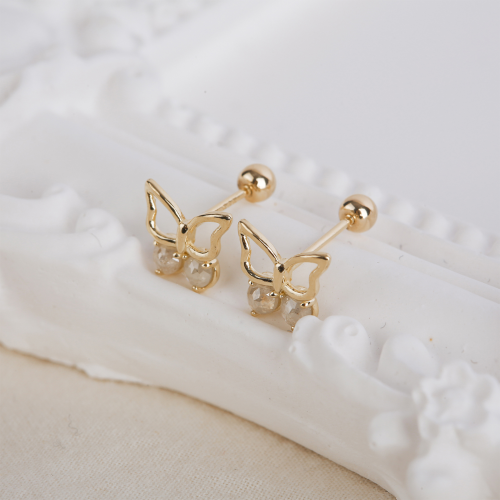 Butterfly Rough Diamond Piercing