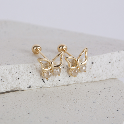 Butterfly Rough Diamond Piercing