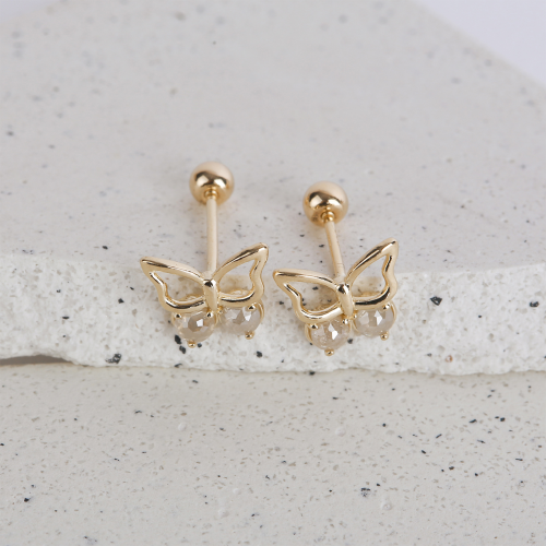 Butterfly Rough Diamond Piercing