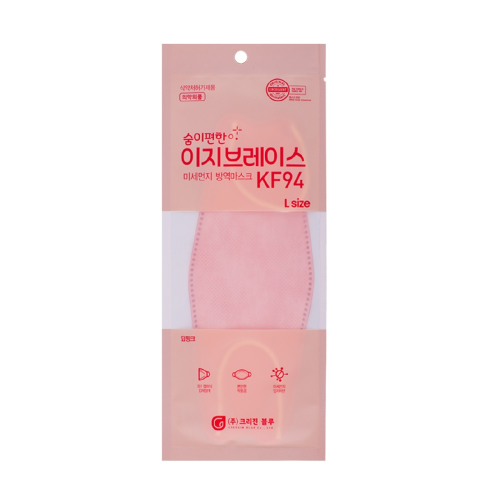 Easybreath KF94 3D Color Mask Large Deep pink