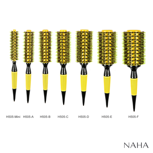 NAHA Ceramic Wood Round Hair Brush