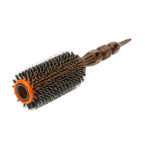 NAHA Ceramic Wooden Round Hair Brush
 - 고급 비치우드 손잡이
 - 세라믹 코팅된 알루미늄 열판
 - 천연돈모 & 내열 더블 나일론핀
 - 특허된 공기 순환 '통풍기능'