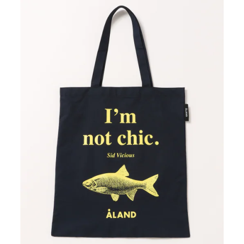 ALAND FISH GRAPHIC ECO BAG NAVY