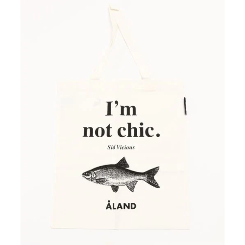 ALAND FISH GRAPHIC ECO BAG IVORY