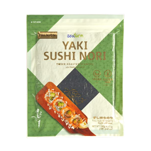 Seafarm Yaki Sushi Nori Twice Roasted Seaweed 140g