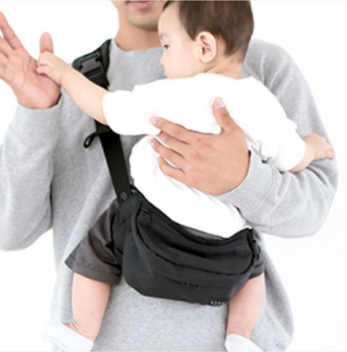 Carry your baby firmly with one hand