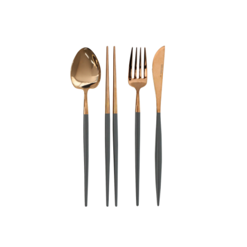 Mariebel Cutlery 4P SetMisty Charcoal