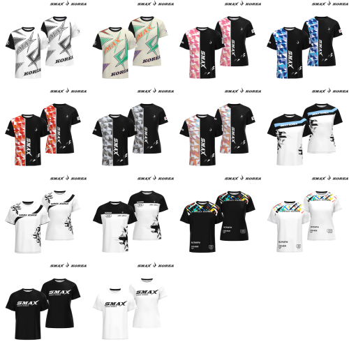Smax Korea Mesh Fabric Sportswear Short Sleeve Tsh
