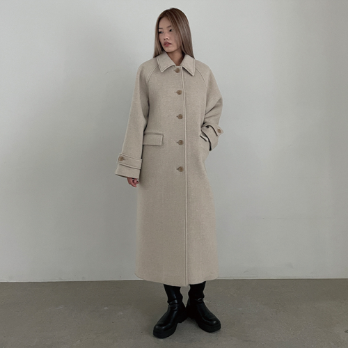 Haze Oversize Wool Coat Oatmeal